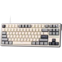 Клавиатура Royal Kludge R87 Pro RGB Half Grey (RK Cream) фото 1